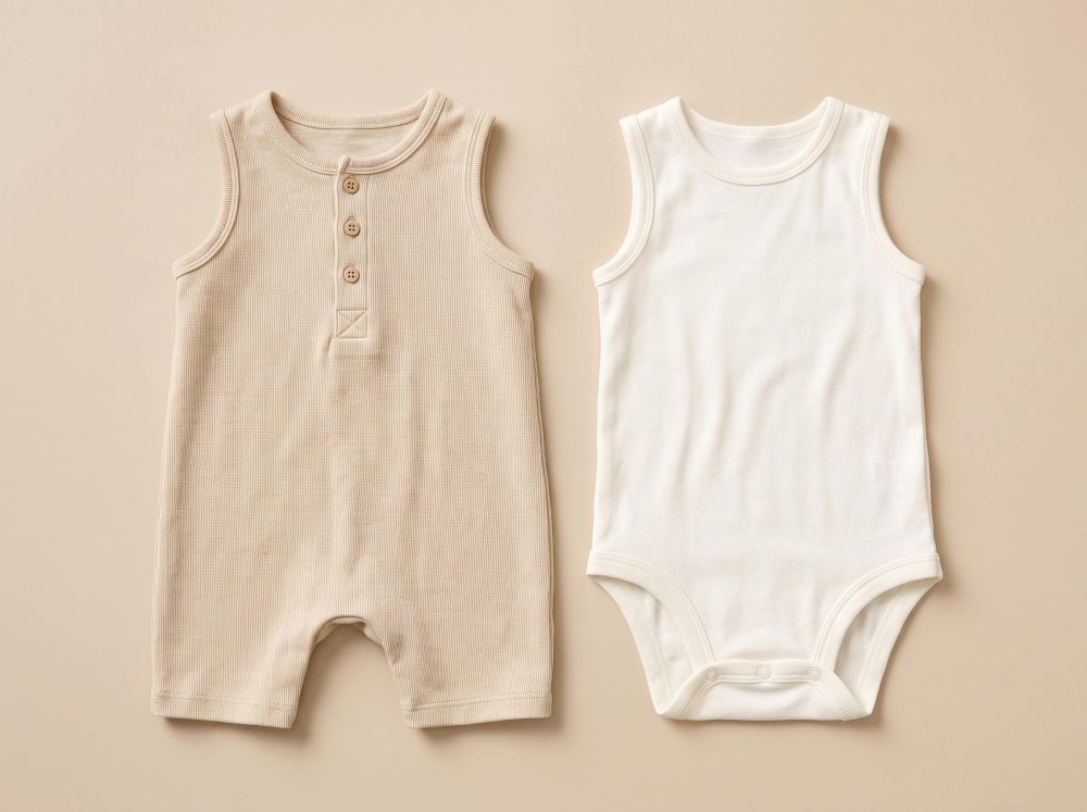 Ribbed Romper & Bodysuit