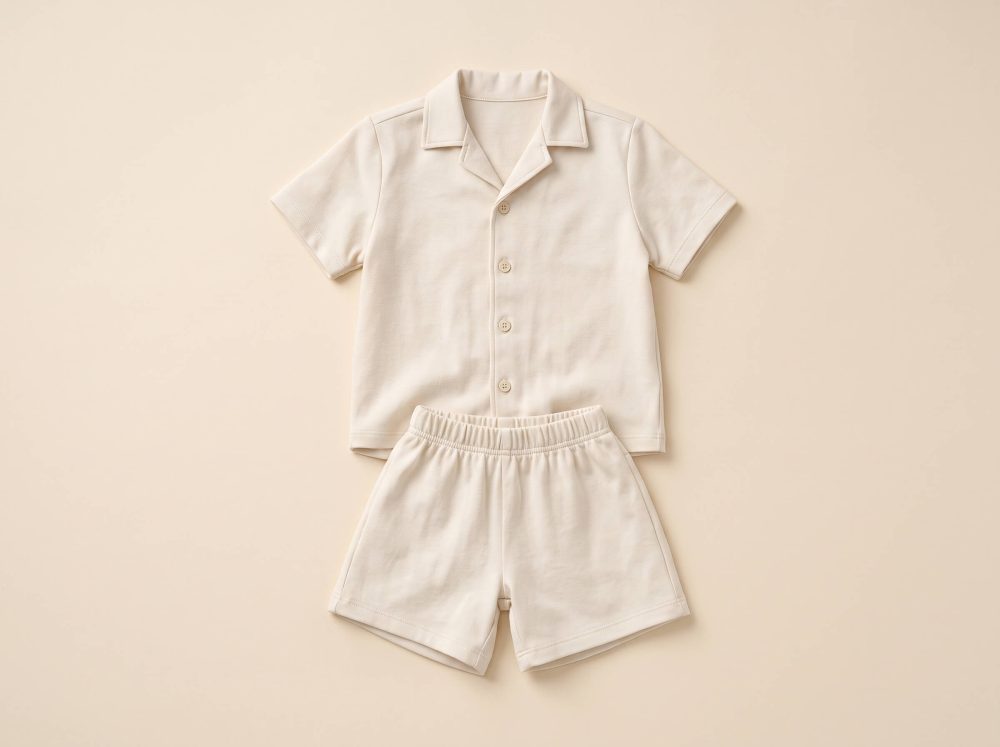 Cotton Shirt & Shorts Set