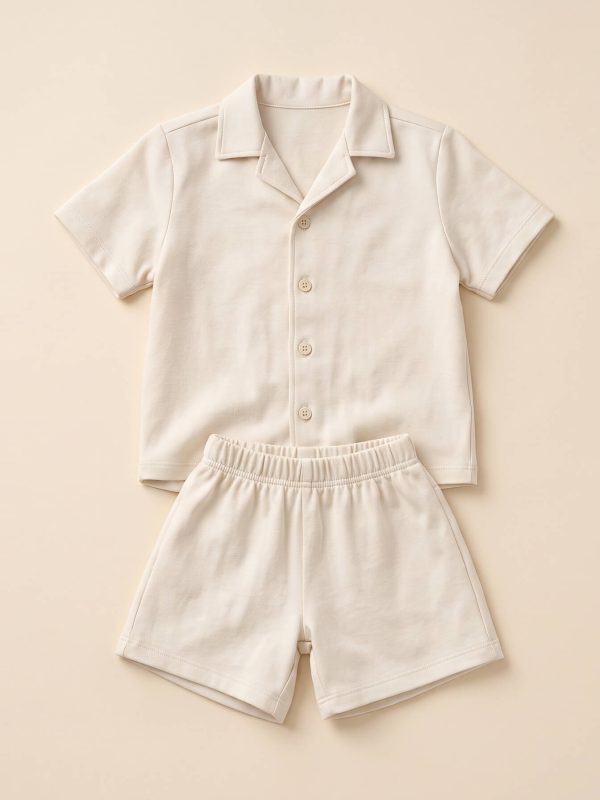 Cotton Shirt & Shorts Set